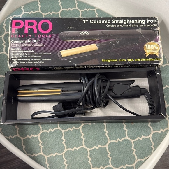 pro beauty tools Other - 1” ceramic straightening iron